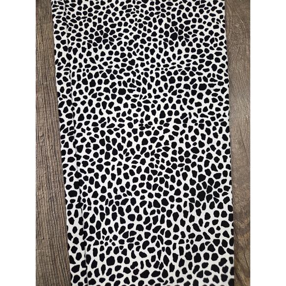 Versona NWT Modern Pull On Pant Elastic Waist Pant Black White Pattern 12 - Picture 2 of 6